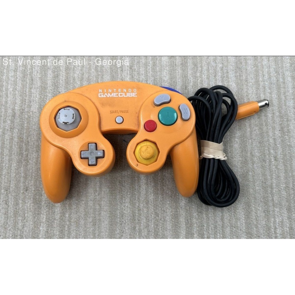 Nintendo GameCube Controller - Orange | OEM Tight Joysticks Tested Working Look